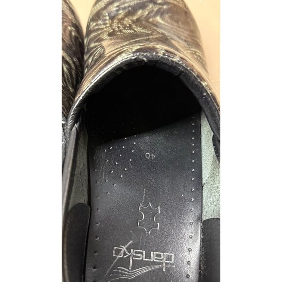 Dansko Professional Whirl Patent Clog Womens size 9.5-10 EUR40 - Picture 14 of 16